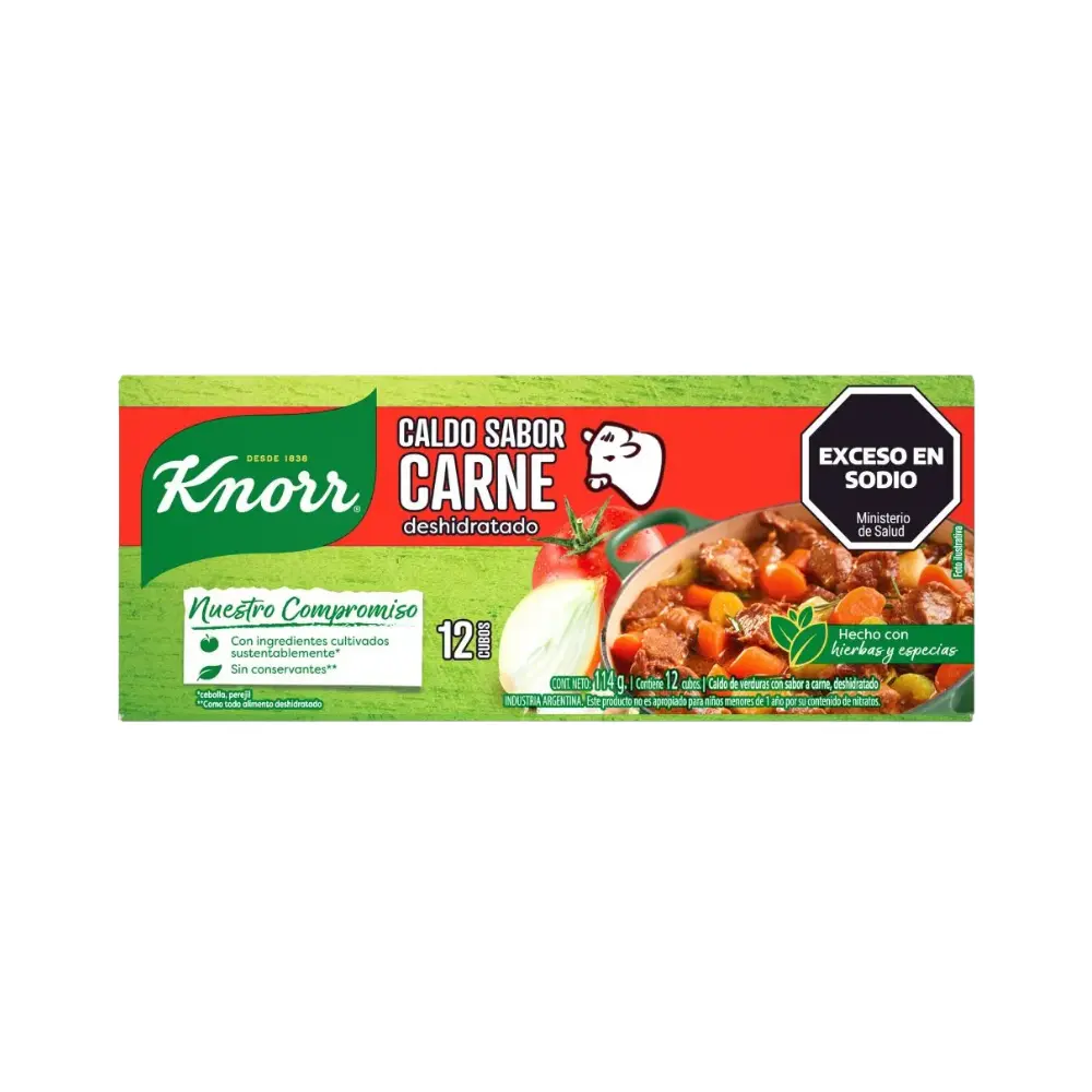 KNORR CALDO CARNE C/VEG.