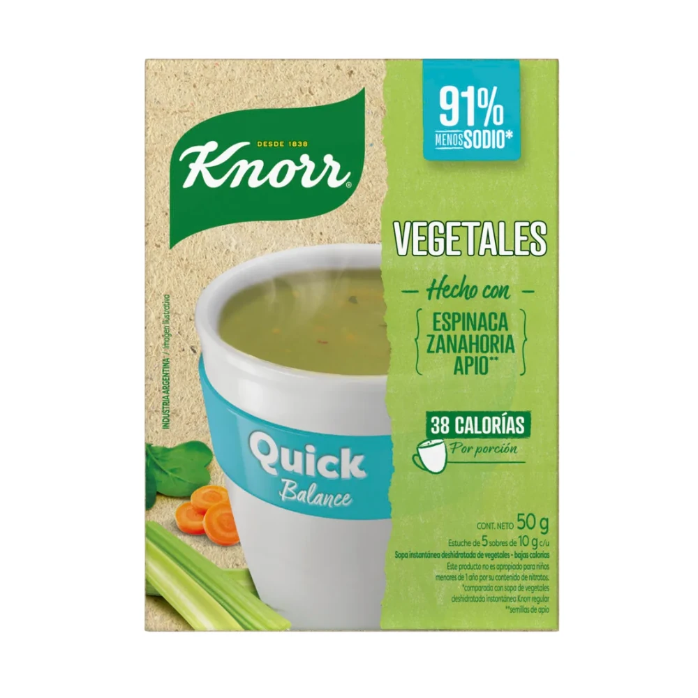 KNORR SOPA QUICK VEGETAL/BALANCE