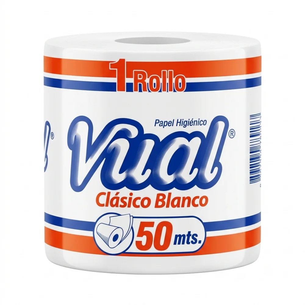 VUAL PAPEL HIG.BCO 50MTS CLASICO