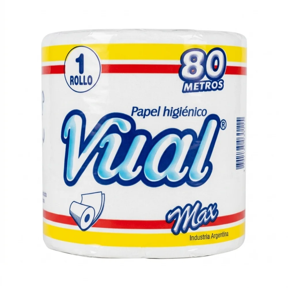 VUAL PAPEL HIG.BCO 80MTS MAX
