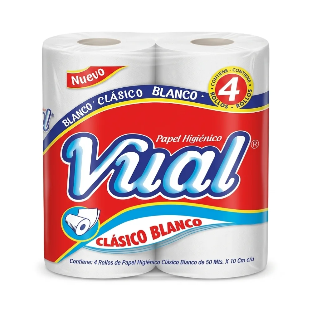 VUAL PAPEL HIG.BCO 50MTS CLASICO
