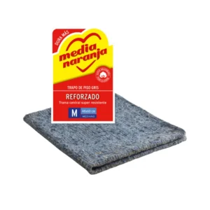 M.NARANJA TRAPO PISO GRIS M/CLA