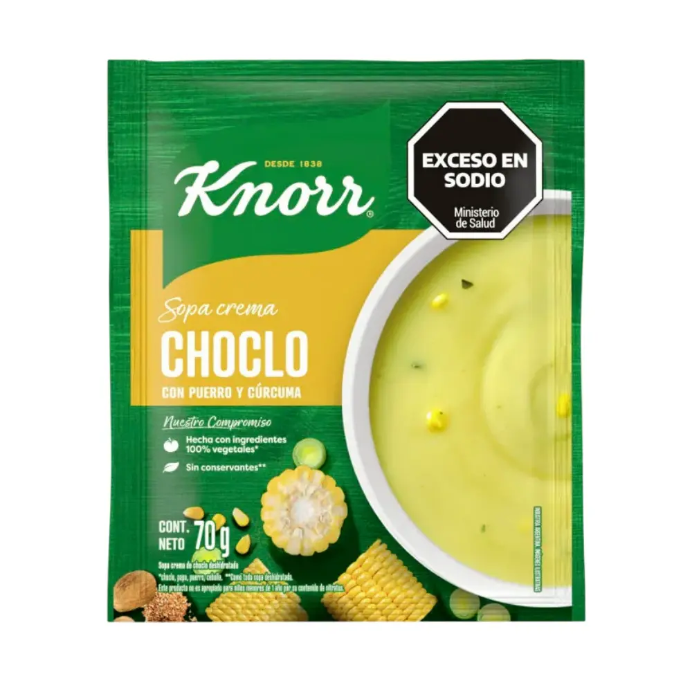 KNORR SOPA CREMA CHOCLO