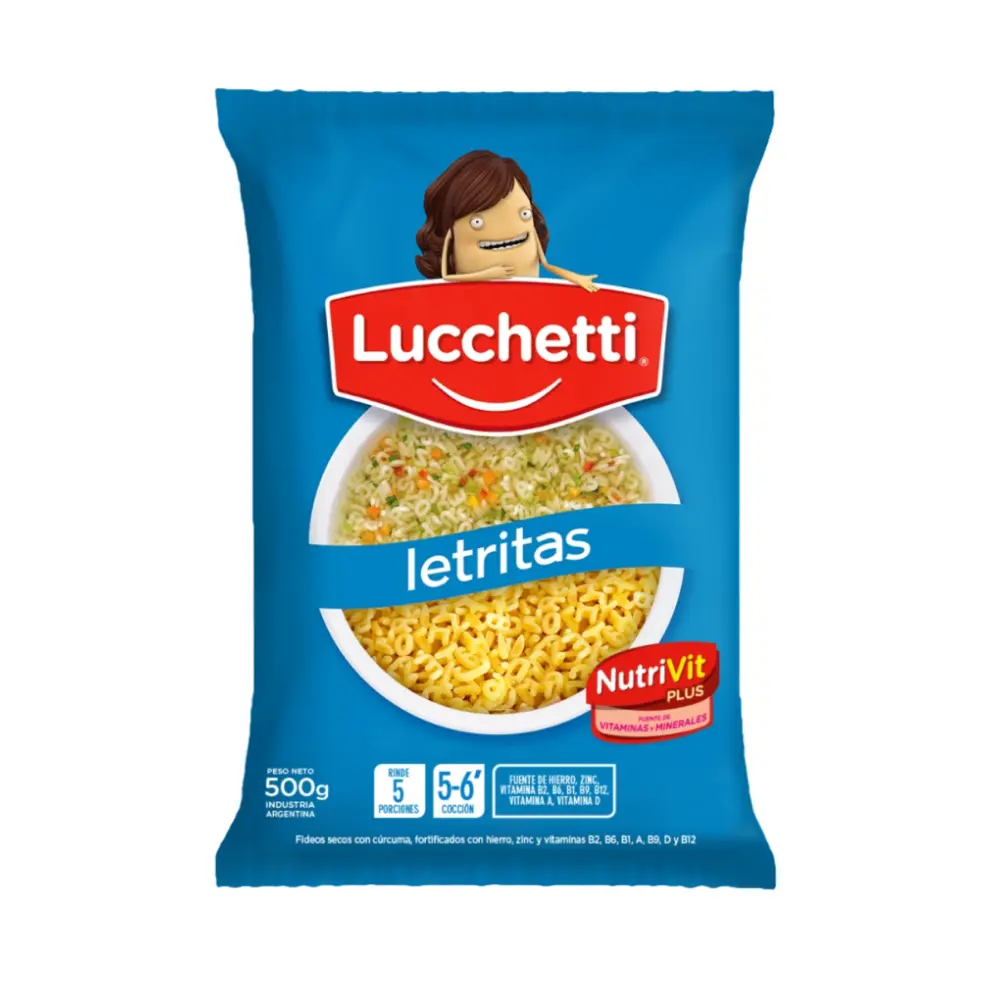LUCCHETTI FIDEOS LETRITAS
