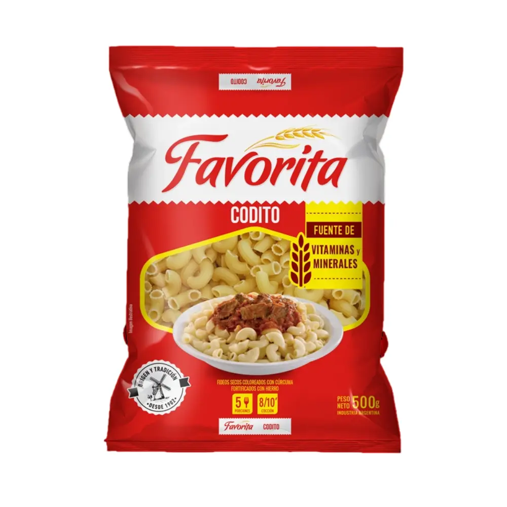FAVORITA FIDEOS CODITO