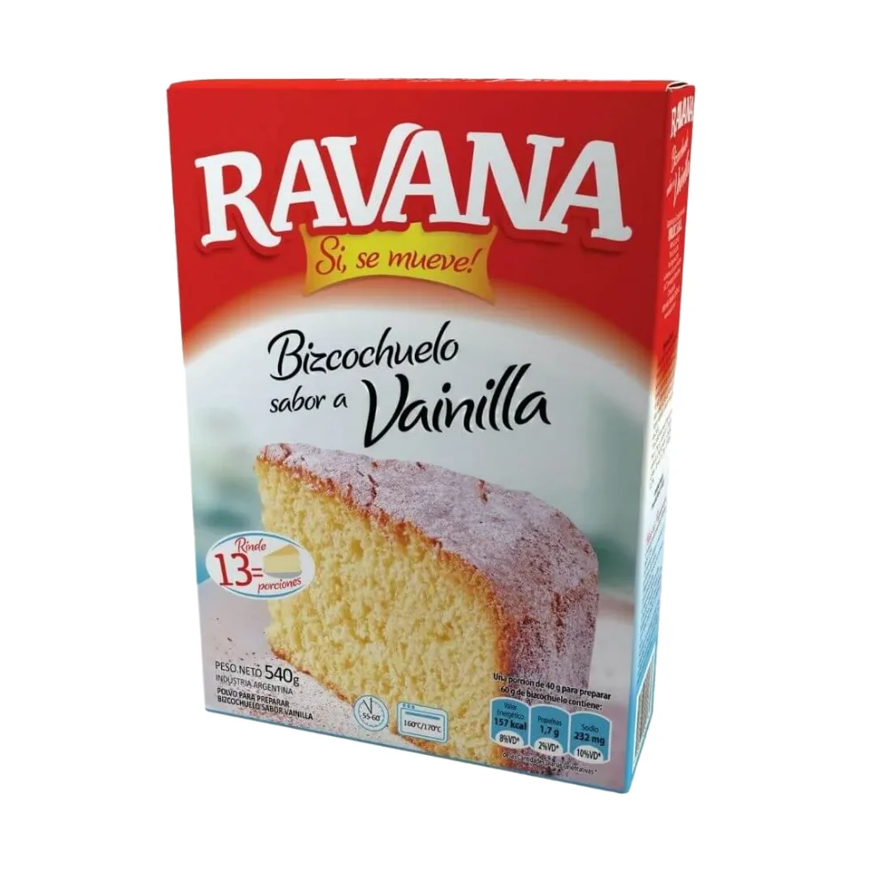 RAVANA BIZCOCHUELO VAINILLA