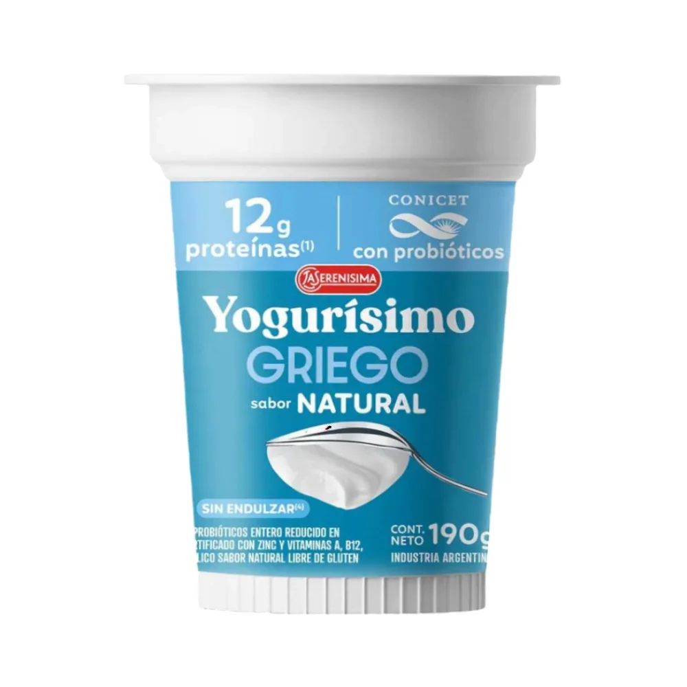 YOGURISIMO NATURAL SIN AZUCAR