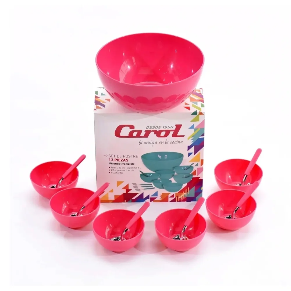 CAROL SET BOWLS +6COMPO+6CUCHARIT