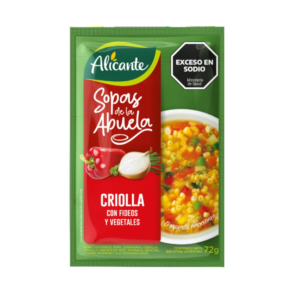 ALICANTE SOPA CRIOLLA-VERDURA