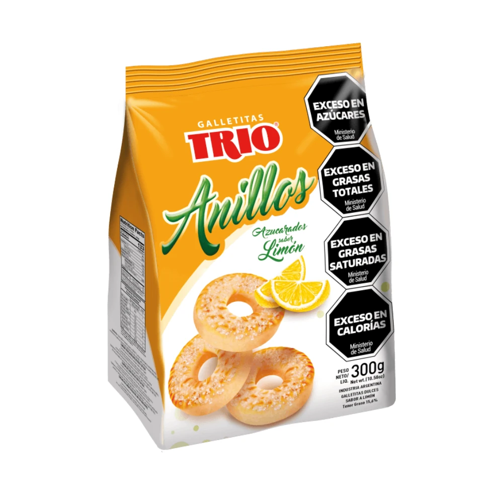 TRIO GALLETITAS ANILLOS LIMON