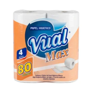 VUAL PAPEL HIG.BCO 80MTS MAX