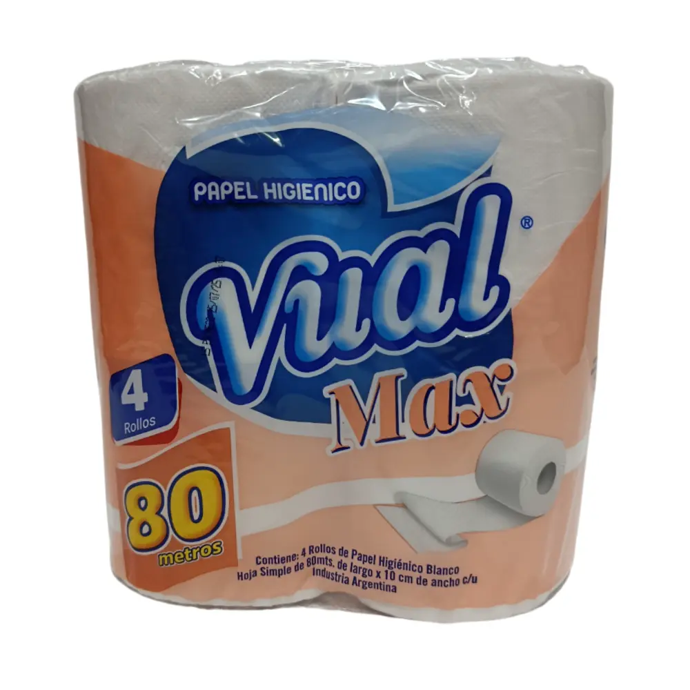 VUAL PAPEL HIG.BCO 80MTS MAX