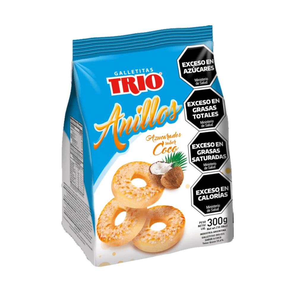 TRIO GALLETITAS ANILLO COCO