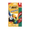 BIC LAPIZ COLORx12U + 4 LAPIZ NEGRO
