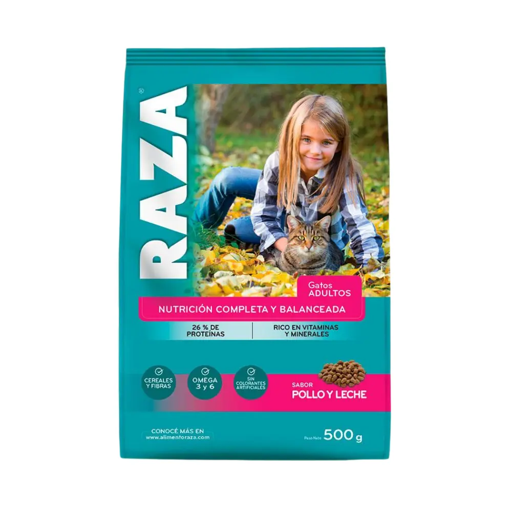 RAZA ALI.GATOS ADULTO POLLO LECH