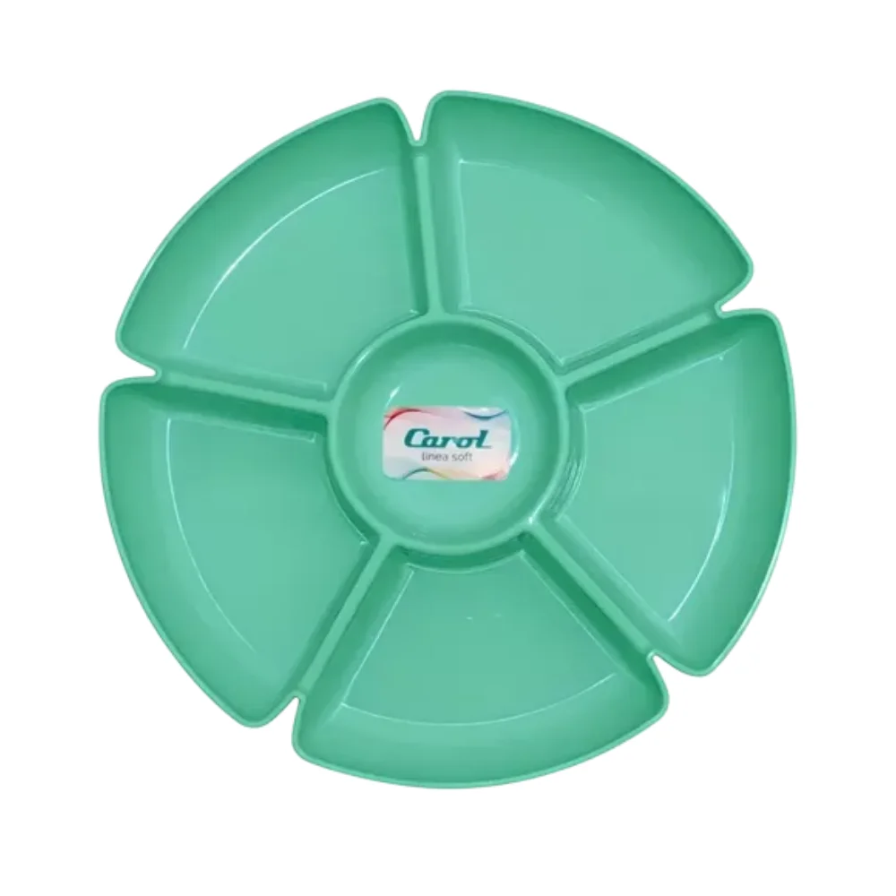 CAROL COPETINERO PLASTICO 6 BOCAS COLOR