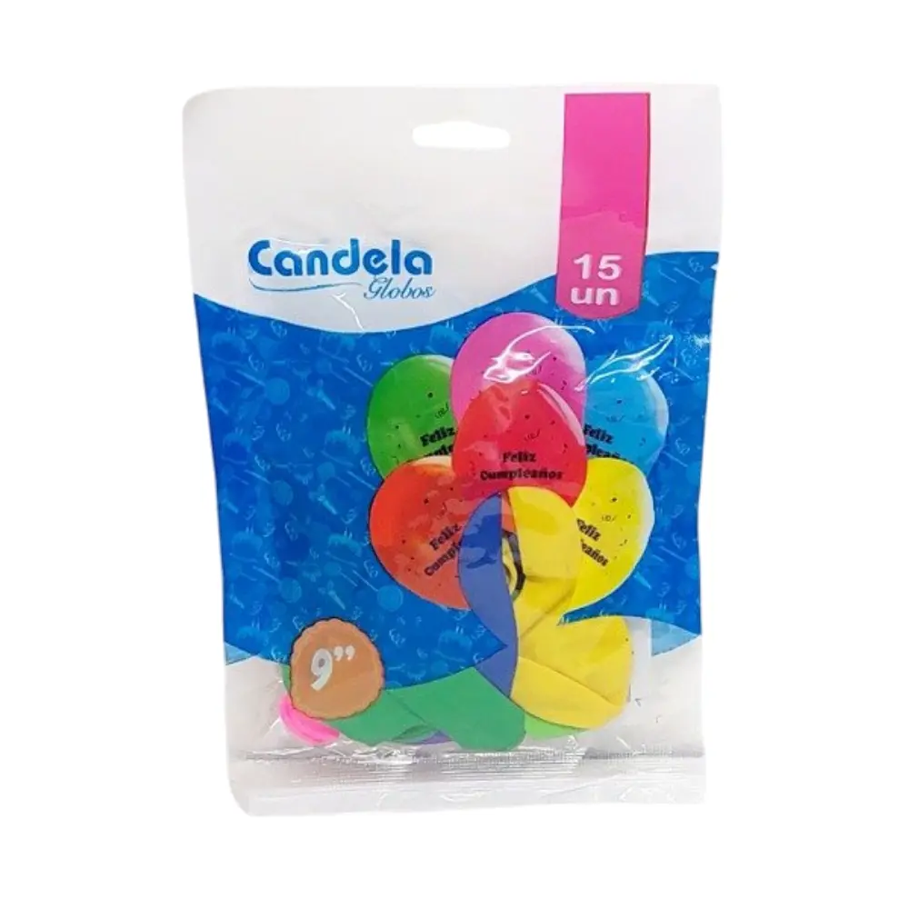 CANDELA GLOBOS FELIZ CUMPLEANOS