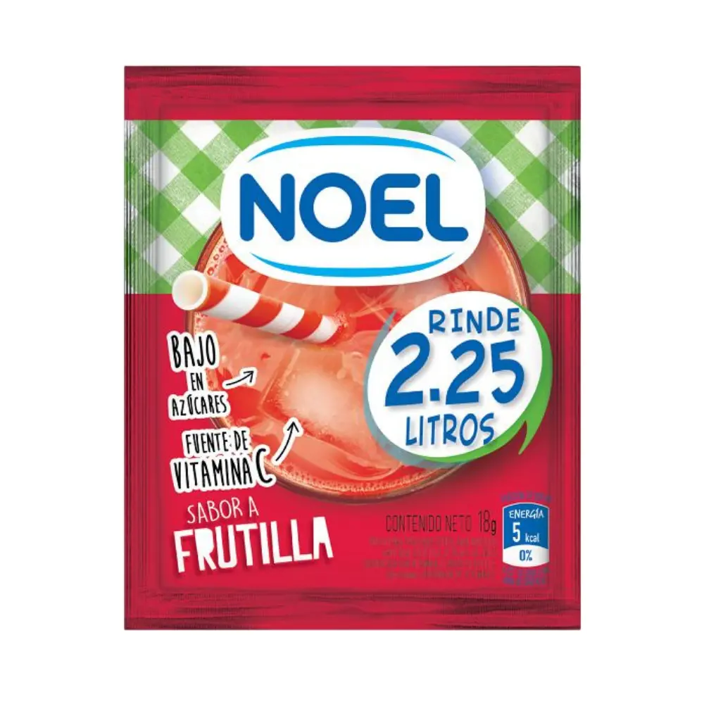 NOEL JUGO SOBRE FRUTILLA
