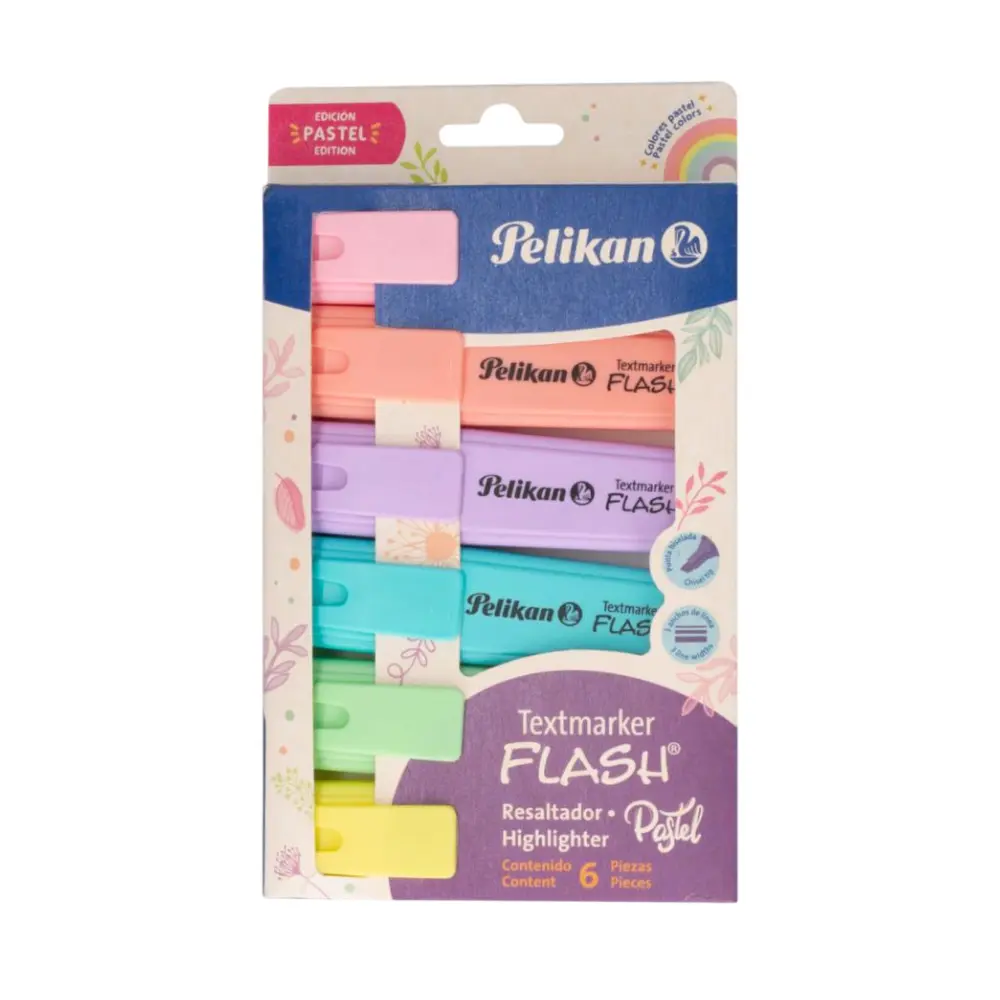 PELIKAN RESALTADOR FLASH PASTEL