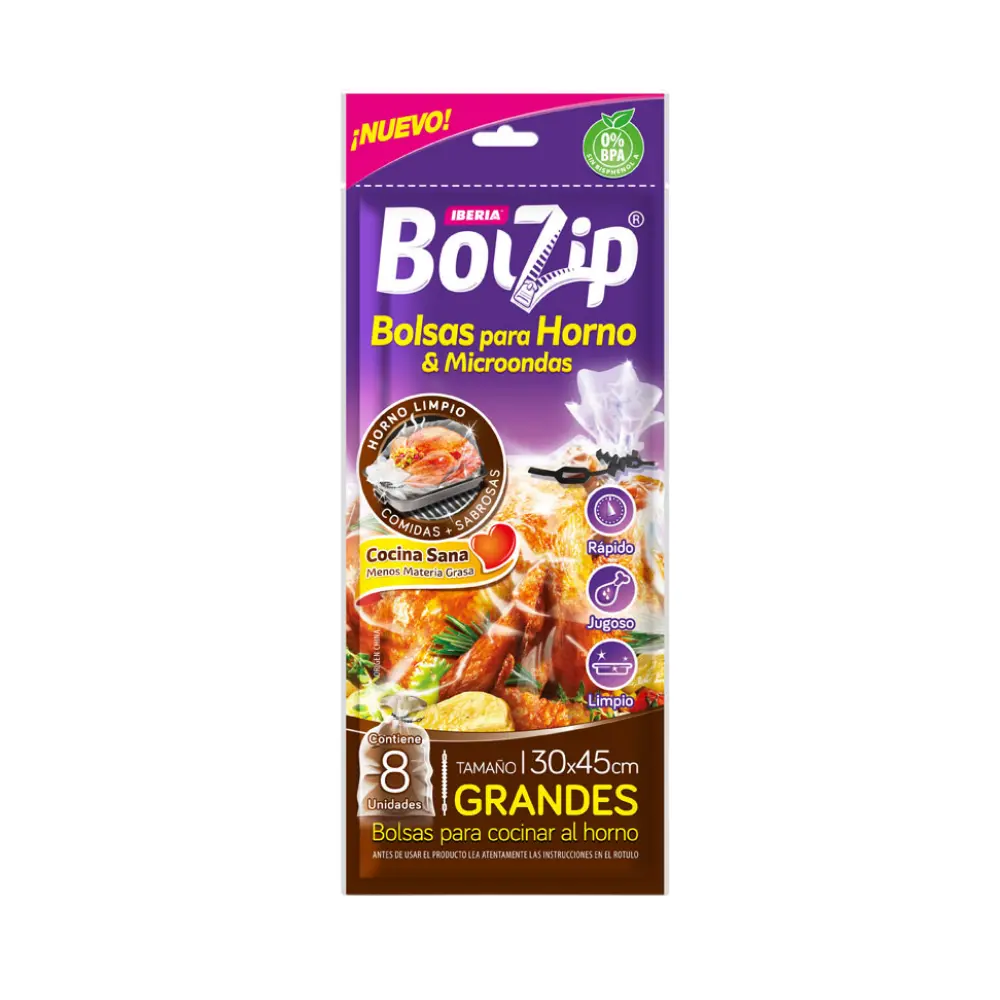 BOLZIP BOLSA HORNO & MICROONDA
