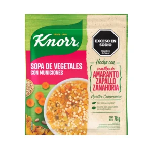 KNORR SOPA CON PASTA VEG.AMARAN