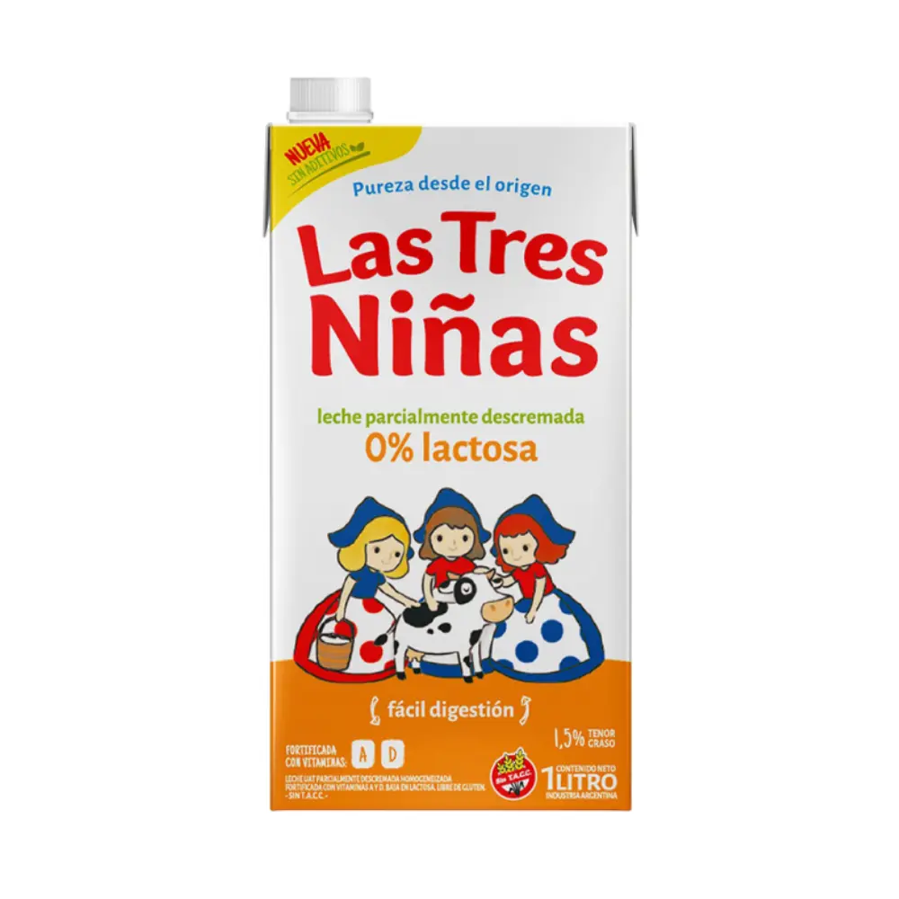 TRES NINAS LECHE L/V DESLACTOSADA