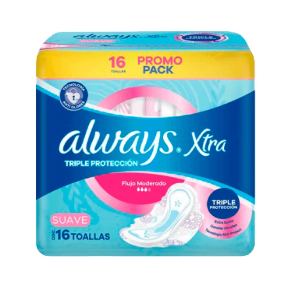 ALWAYS XTRA TOALLA SUAVE