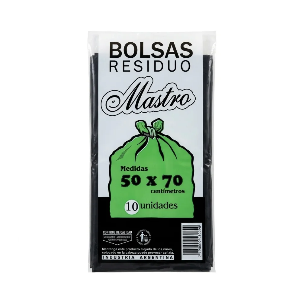 MASTRO BOLSA RESIDUOS 50X70