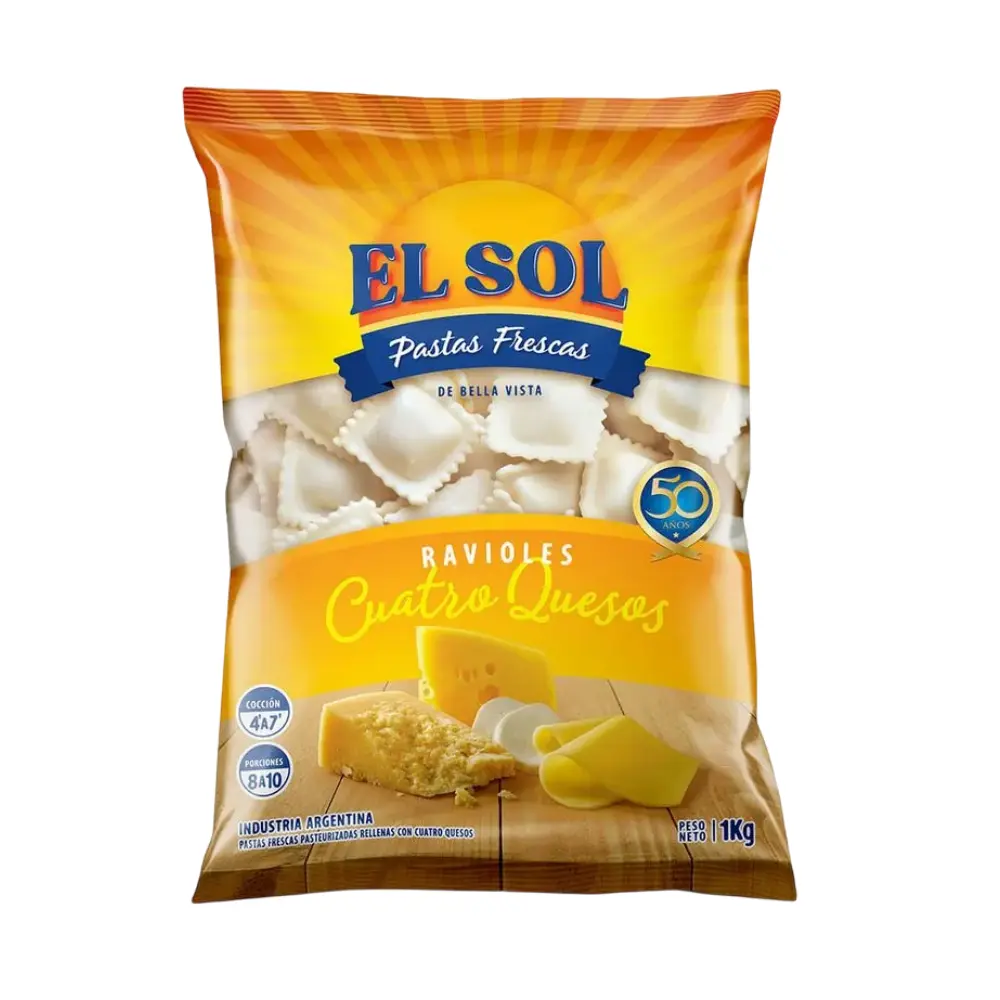 EL SOL RAVIOLES 4QUESOS