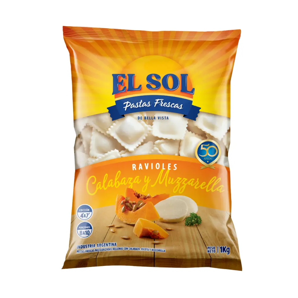 EL SOL RAVIOLES CALABAZA&MUZZARE