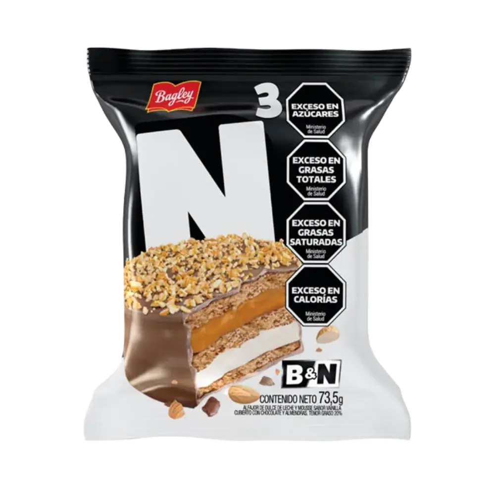 BLANCO&NEGRO ALFAJOR TRIPLE/NEGRO