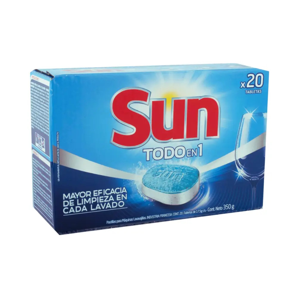 SUN LAVAVAJILLAS TABLETAS P/MAQ.