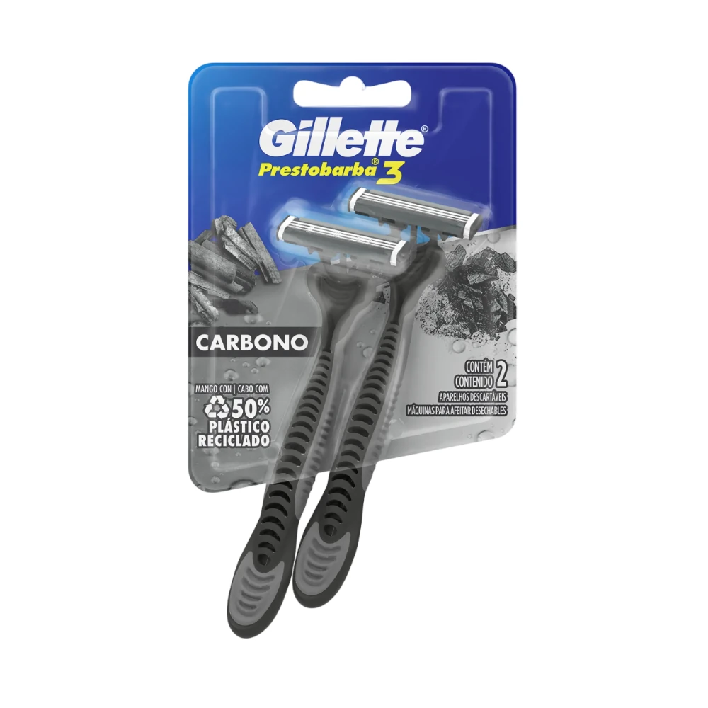 PRESTOBARBA 3 MAQ. CARBONO