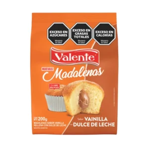 VALENTE MADALENAS VAINILLA RELLENAS