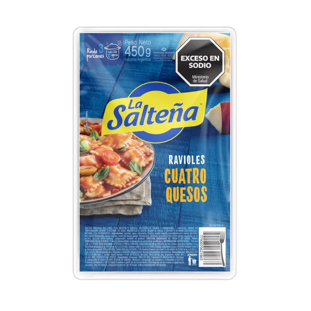 LA SALTENA RAVIOLES 4QUESOS