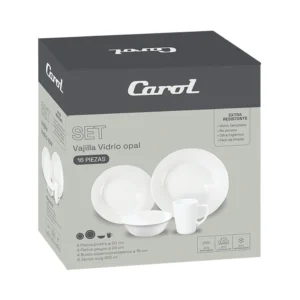 CAROL SET VAJILLA OPAL BLANCO