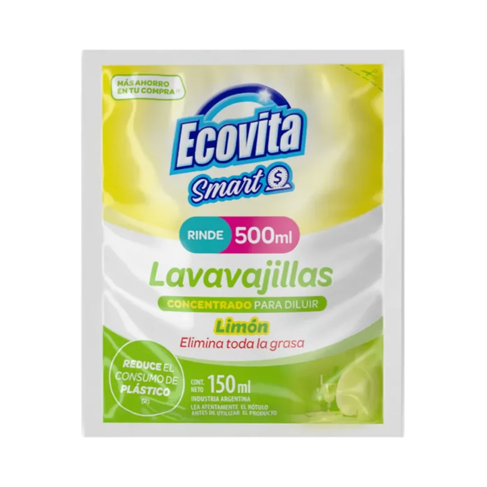 ECOVITA CONCENTRADO LAVAVAJ.LIMON