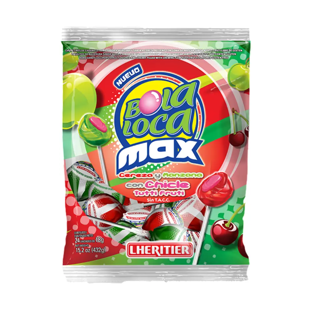 BOLA LOCA CHUPETIN MAX POTE CER/MANZ